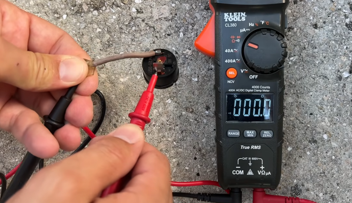 RV ductwork being inspected under floor